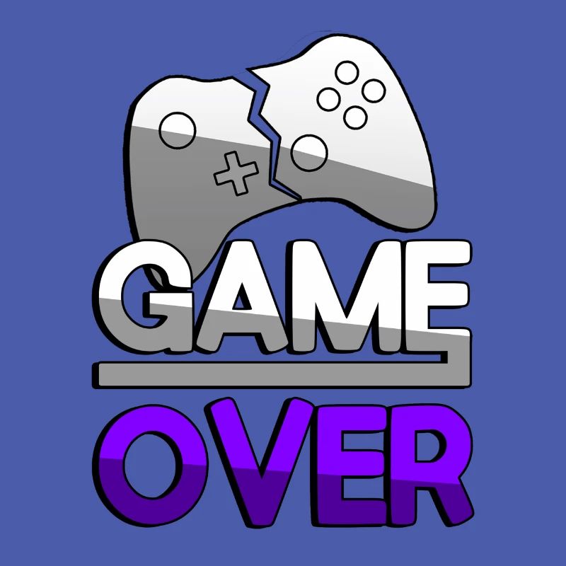 GAME OVER (Lila) + Controller - Gaming