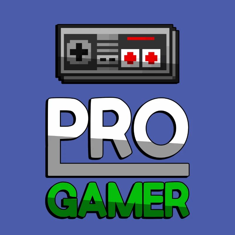 PRO GAMER (Green) + NES Controller - Gaming