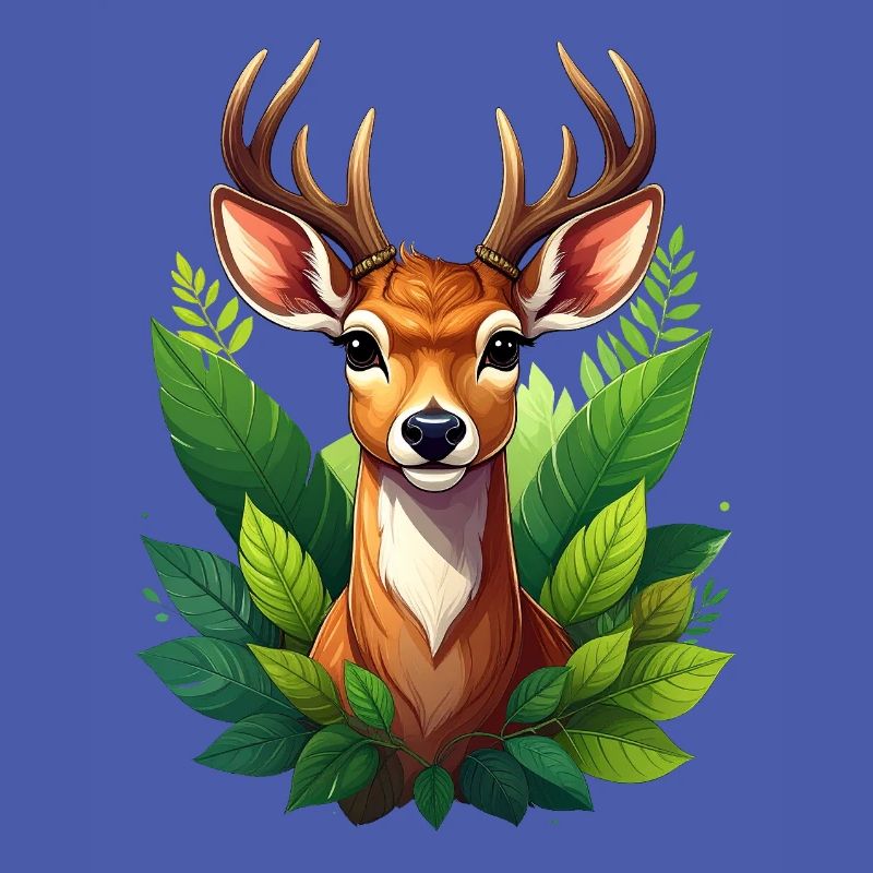 Ein Reh oder Hirsch im Wald