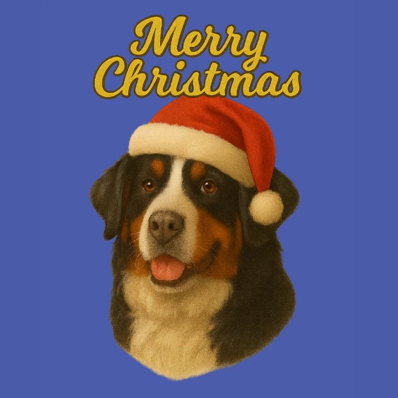 Berner Sennenhund Merry Christmas Pullover