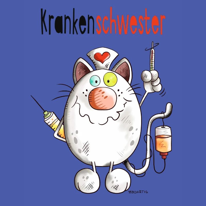 Happy Krankenschwester Katze - Comic