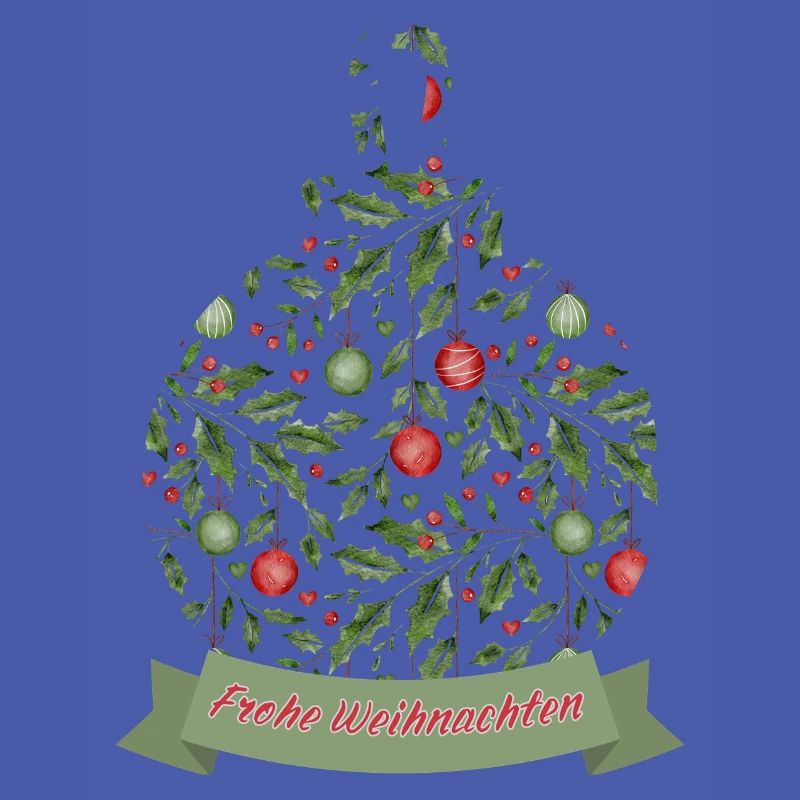 Weihnachtskugel mit Text Frohe Weihnachten
