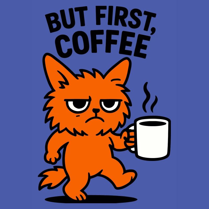 But first coffee cat