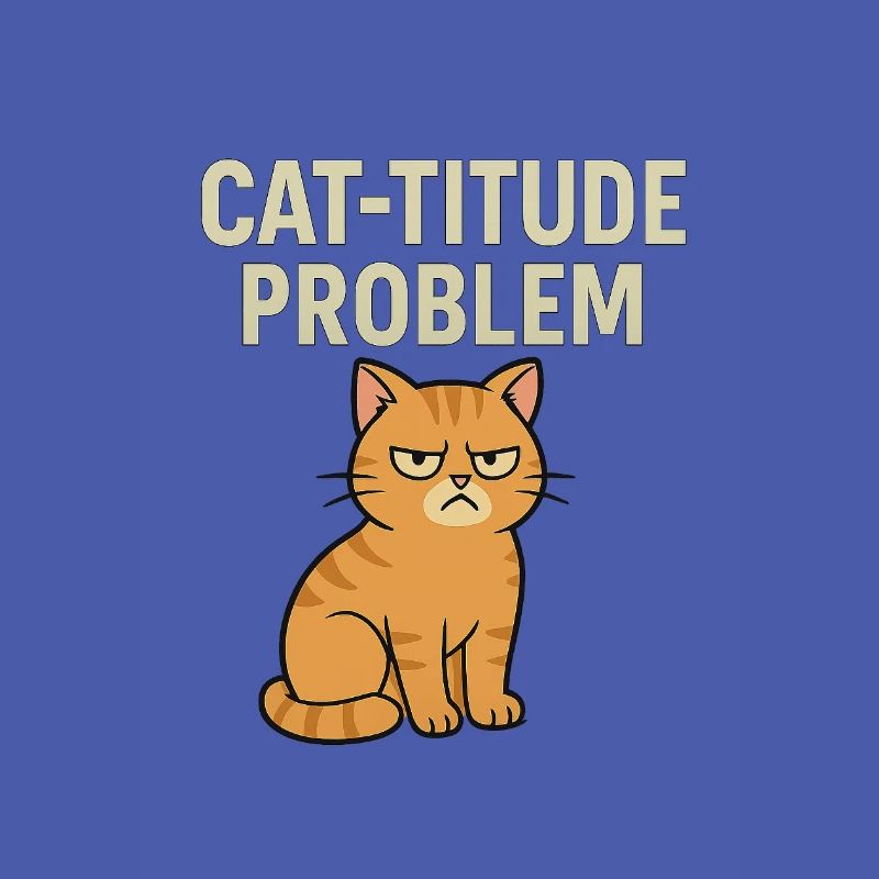 Catitude Problem Mürrische Katze Meme