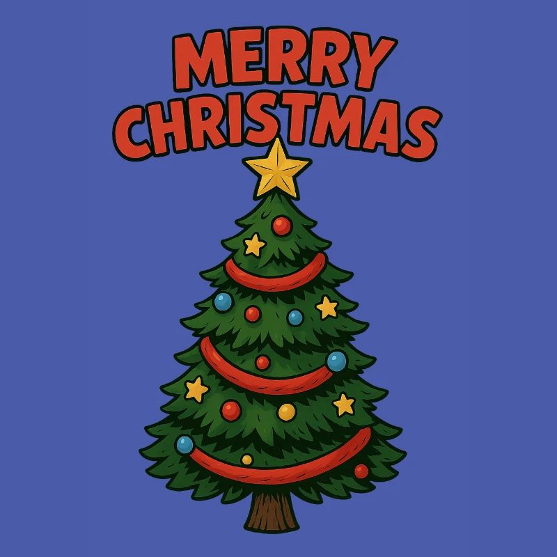 Merry Christmas Comic Tree