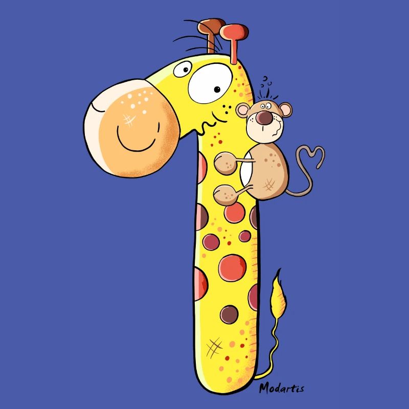 Monkey on Giraffe