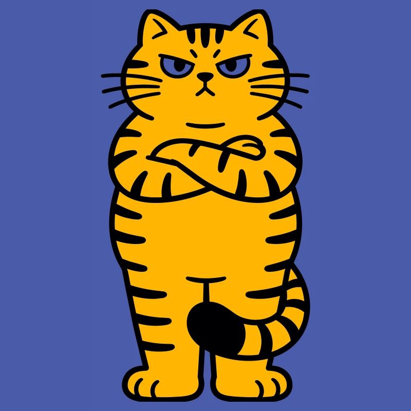 chagrijnige kat comic