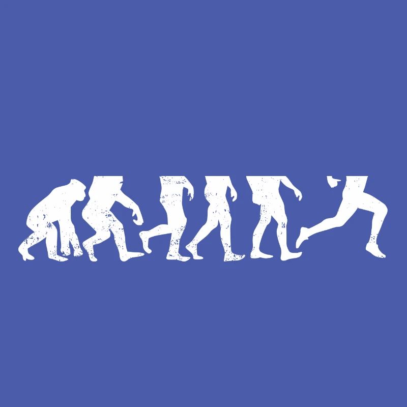 Runner evolution race jogging gift marathon