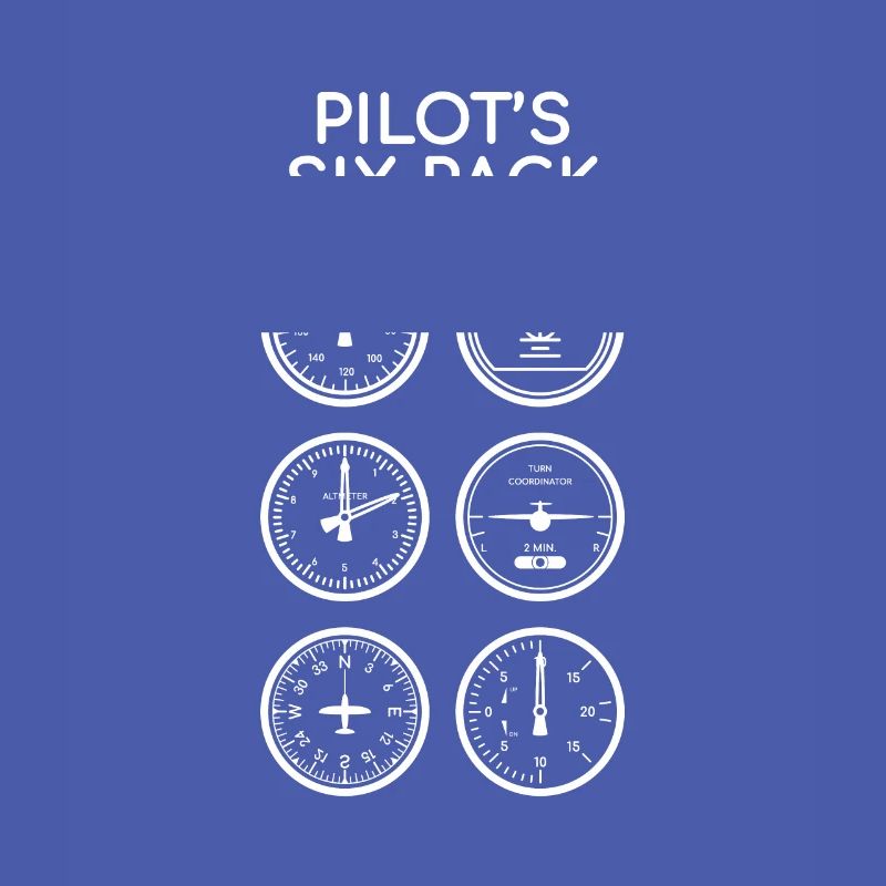 Luftfahrt - Pilot's Six Pack - Geschenk