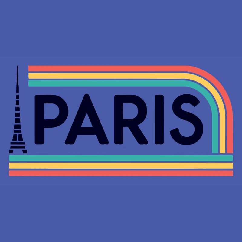 Paris Rainbow Retro