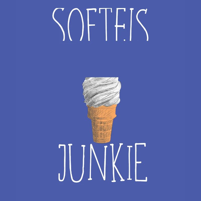 Softeis Junkie Eis Eiscreme Sommer Sonne Waffeleis