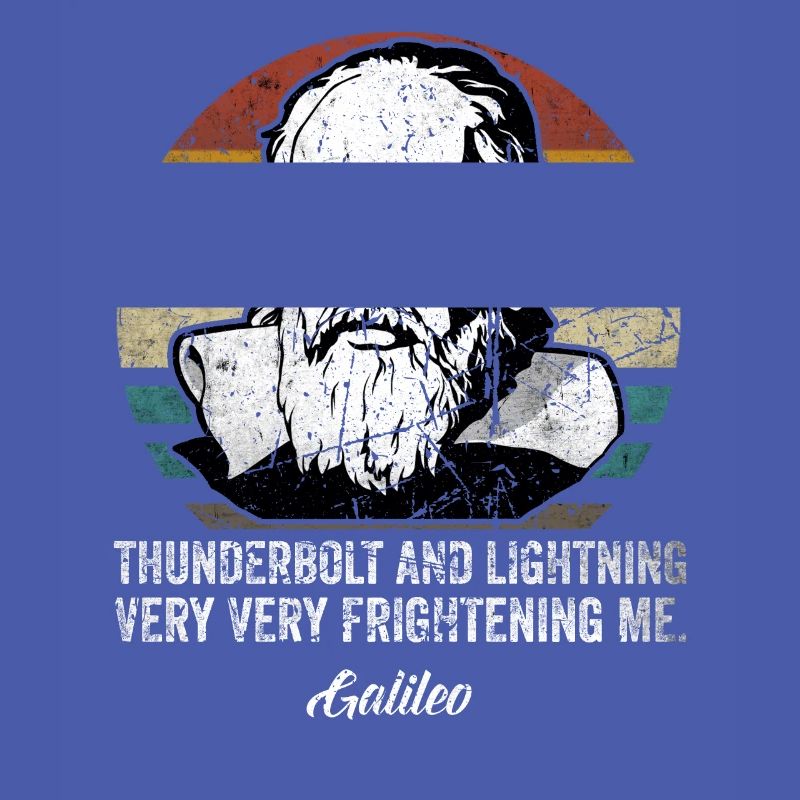 Thunderbolt lightning Galileo Philosopher Physics