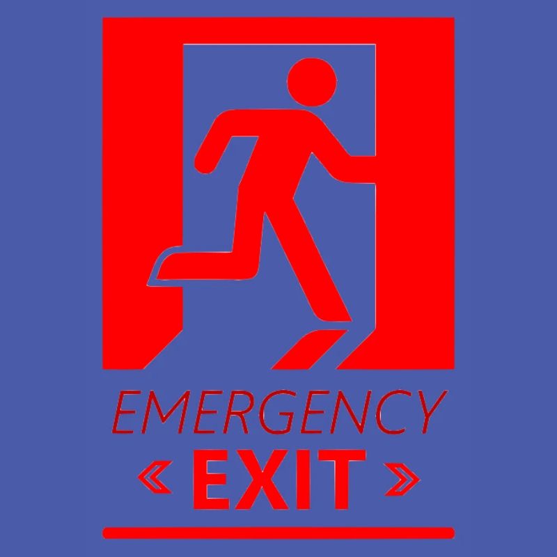 Emergency EXIT Basic Red