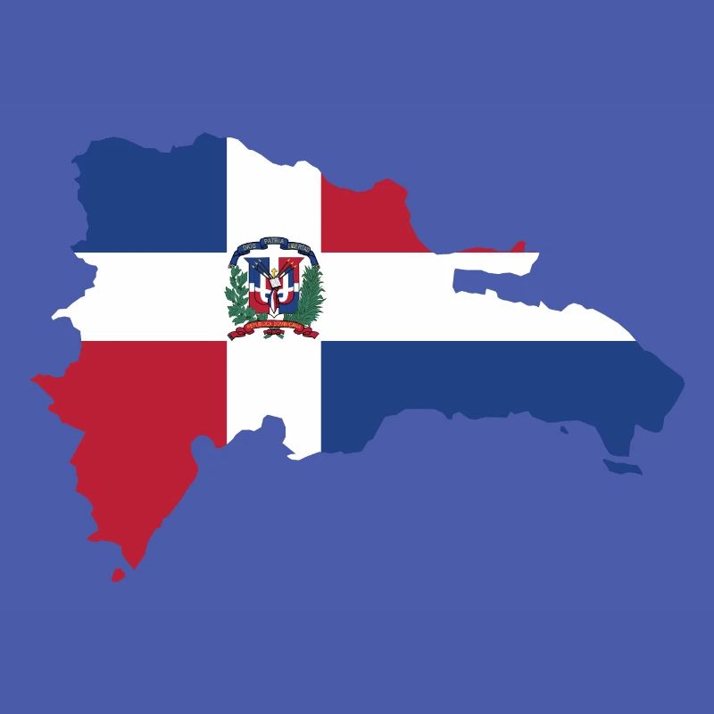 Dominican replica map flag