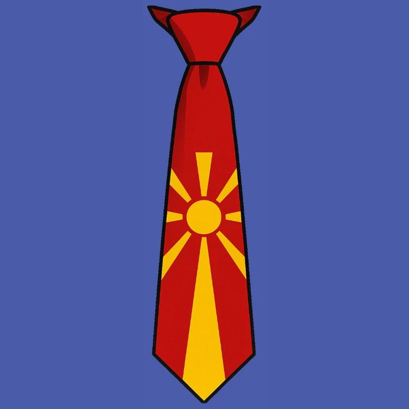 Cravate Macédoine – Conception du drapeau