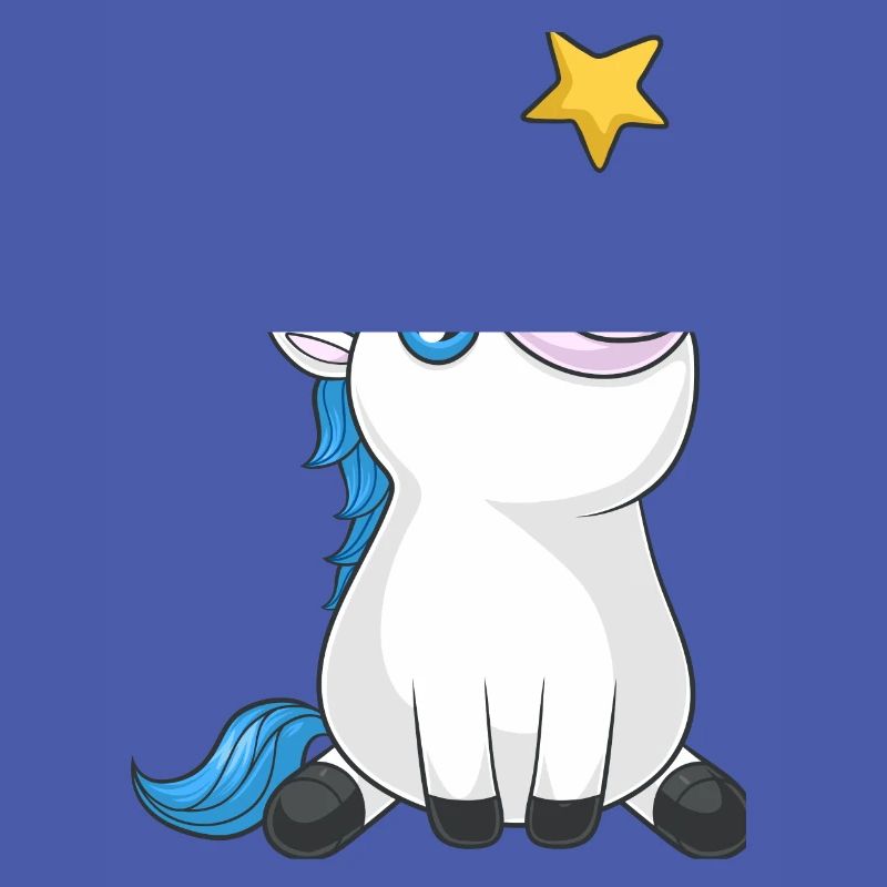 Süßes Comic Einhorn