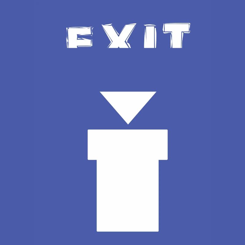 Exit Comic Retro Design