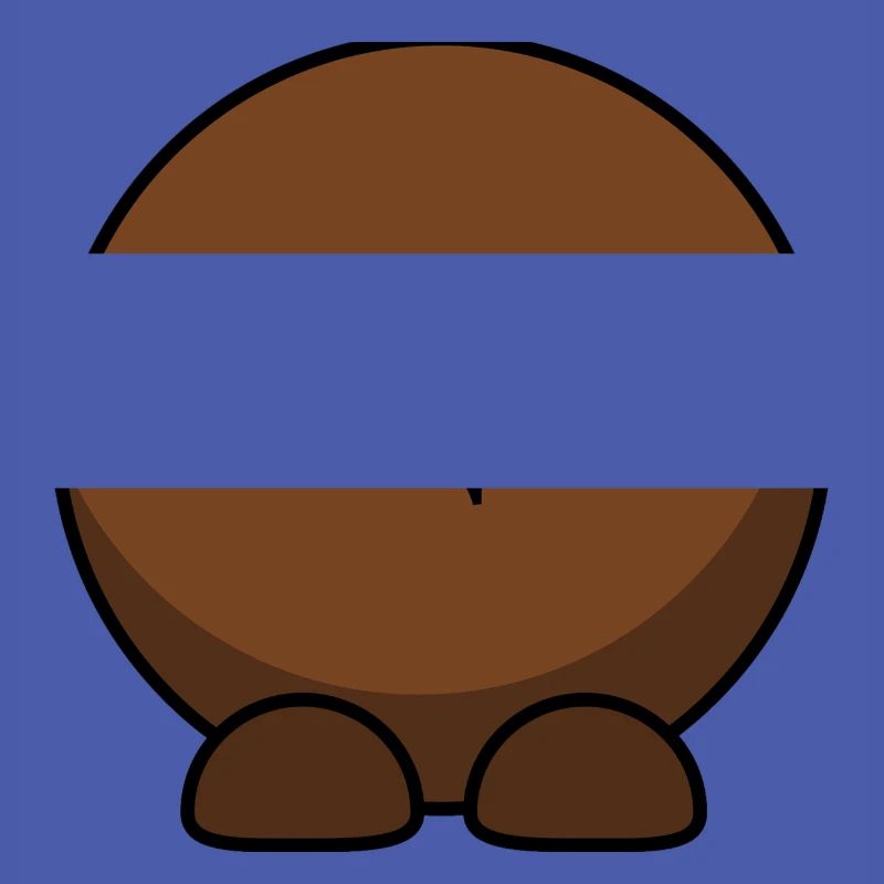 Gnu von hinten. Geschenkidee