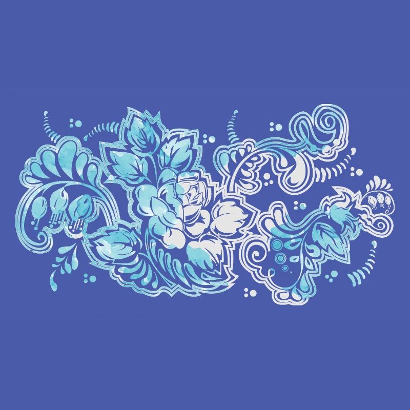 Blue Flower Pattern