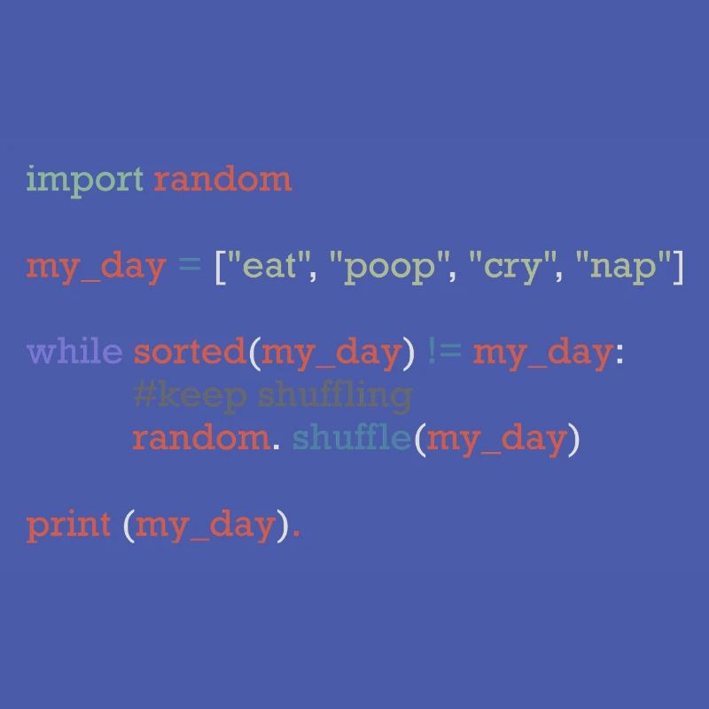 Lustiger Python-Code über den Alltag, Baby