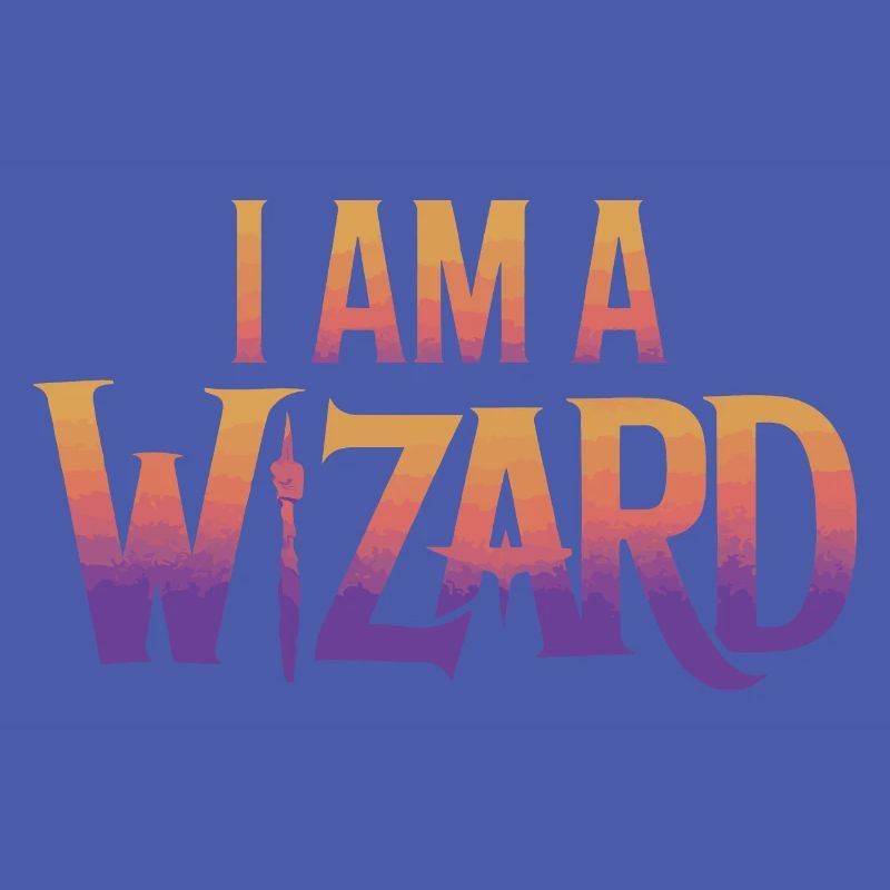 Ich bin ein Zauberer Textdesign
