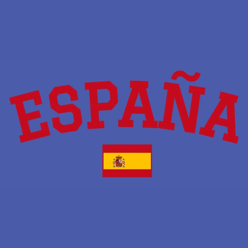 Drapeau espagnol : dessin rouge