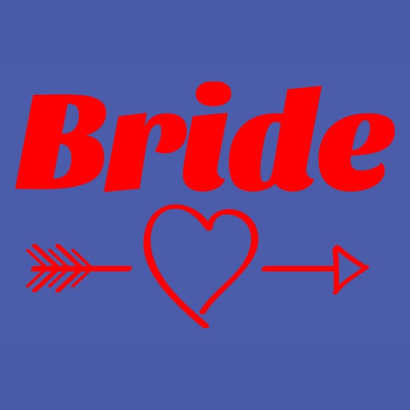 Conception de flèche de coeur de mariée