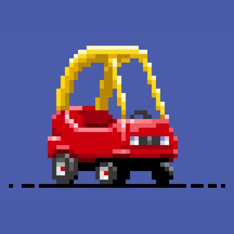 Kinder-Pixel-Auto