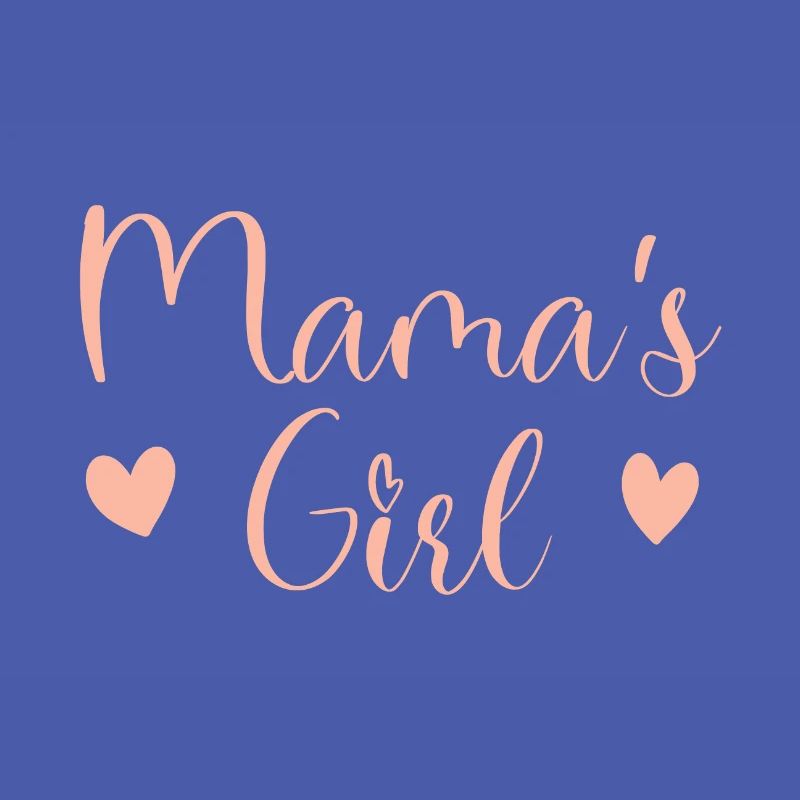 Fille de Maman Script Rose