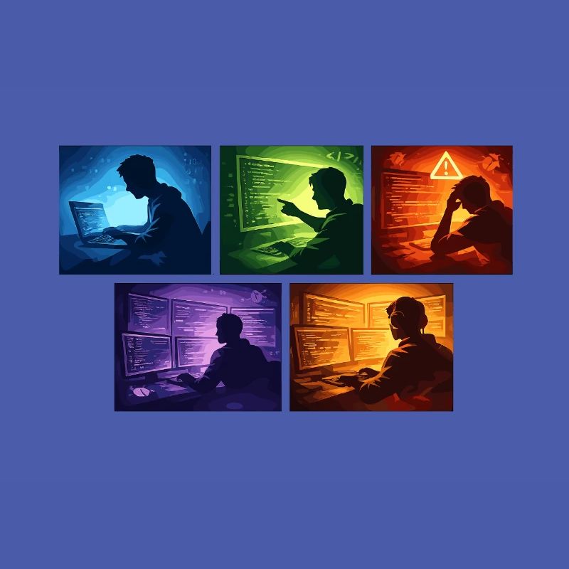 Neon-Coding: Bildschirmwelten