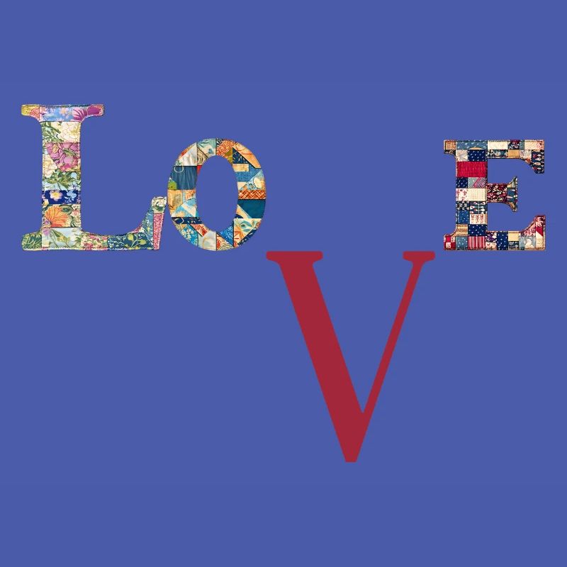Love Patchwork Typography