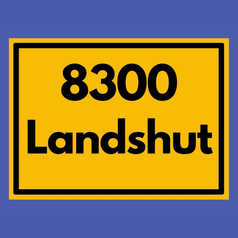 OLD POSTCODE POSTCODE RETRO 8300 LANDSHUT BAVARIA