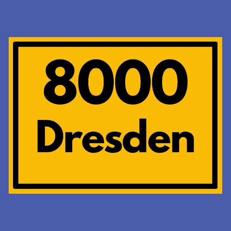 OLD POSTCODE POSTCODE RETRO 8000 DRESDEN ELBE