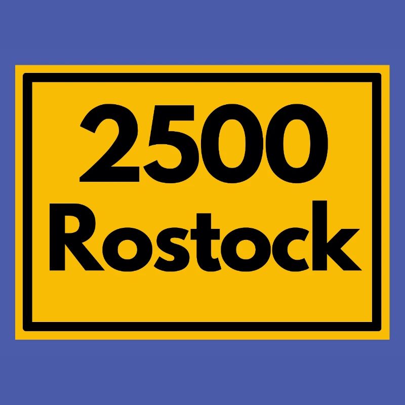 OLD POSTCODE POSTCODE RETRO 2500 ROSTOCK HANSEPORT