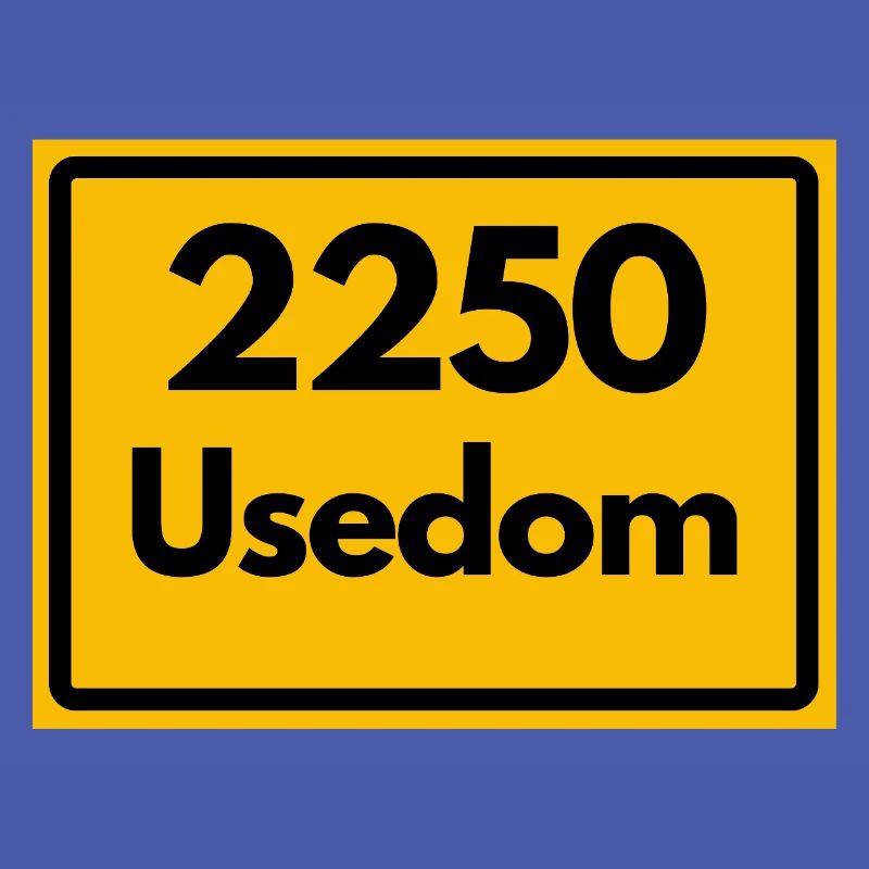 OLD POSTCODE POSTCODE RETRO 2250 USEDOM HEIMAT