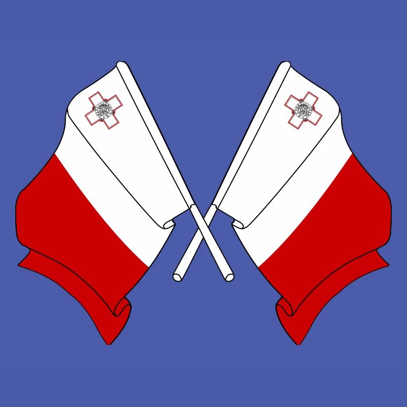 Deux drapeaux Malte