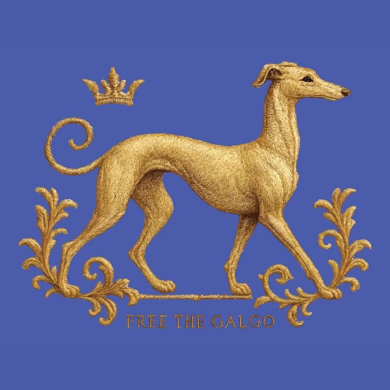 Free the Galgo - Embroidery Nr01