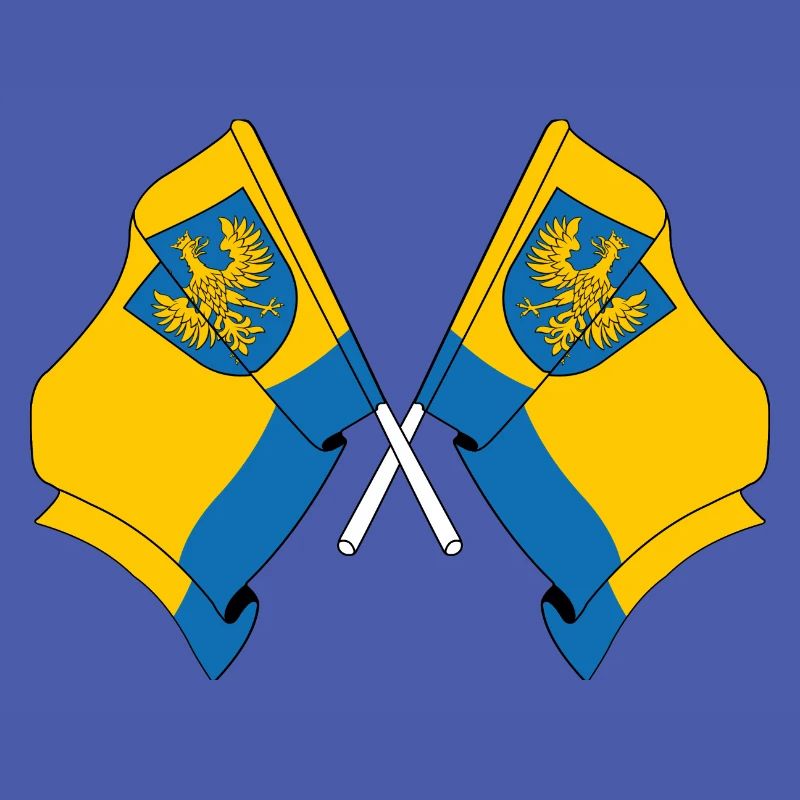 Two flags Opole