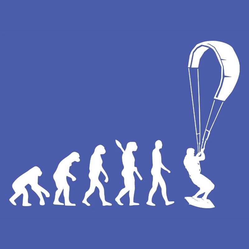 Kitesurfen - Evolution des Menschen, Darwin