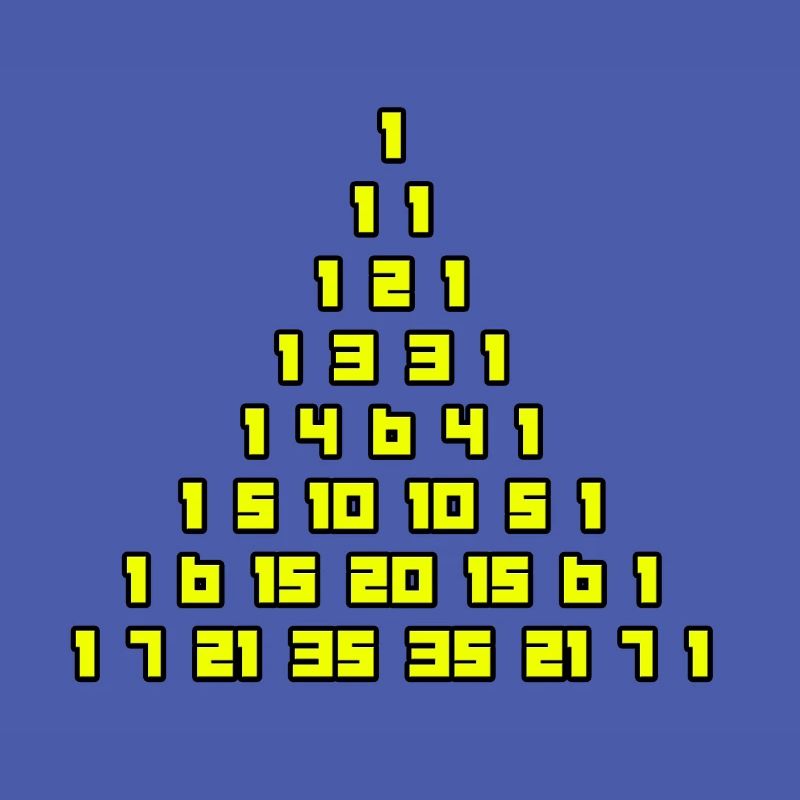 Le triangle de Pascal