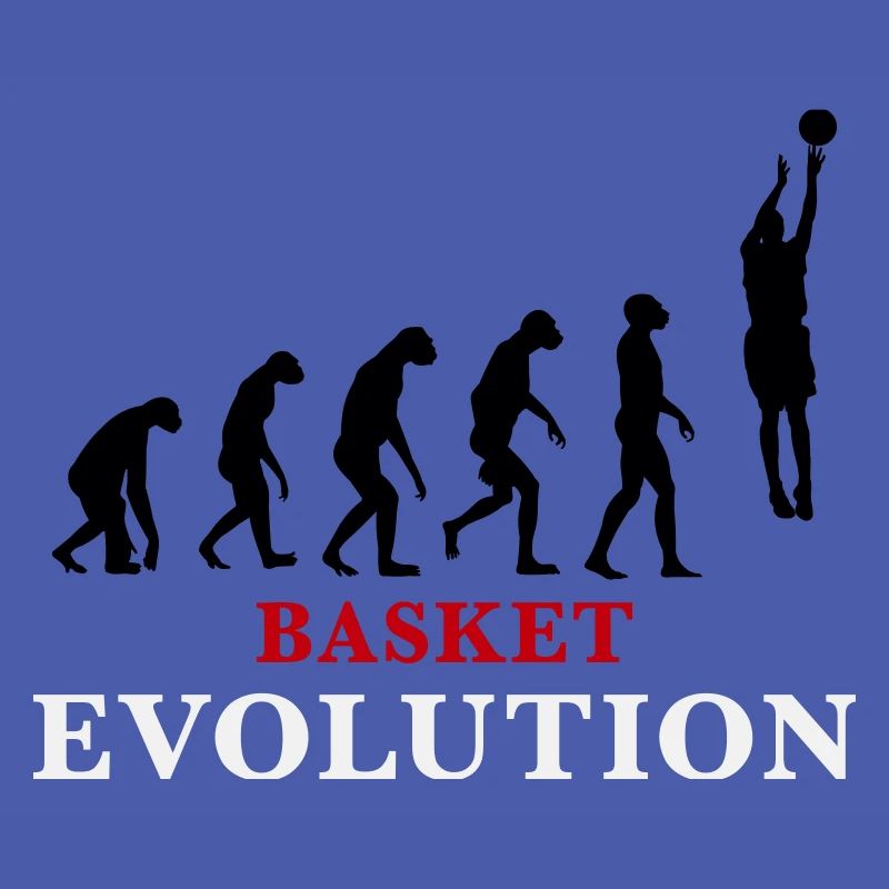 Basket Evolution Sport und Humor 3c