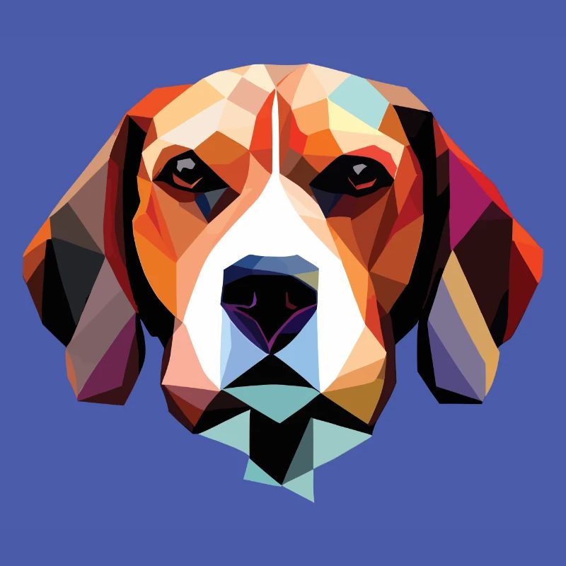Beagle Hund Polygon