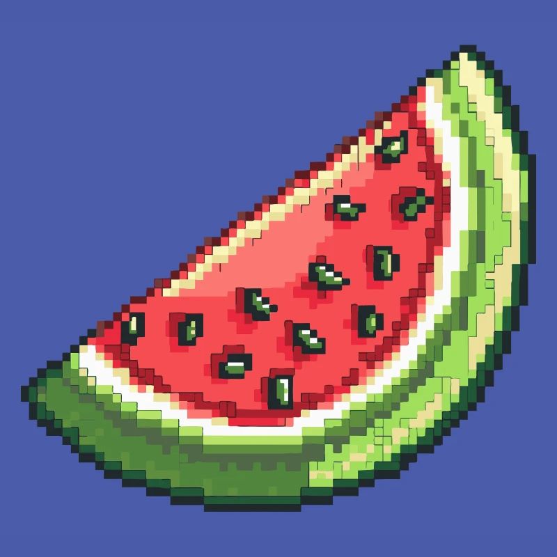 Pixel Watermelon Slice