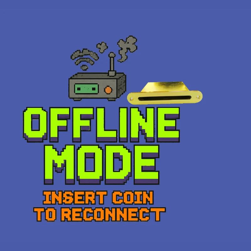 Retro-Gaming Offline-Modedesign