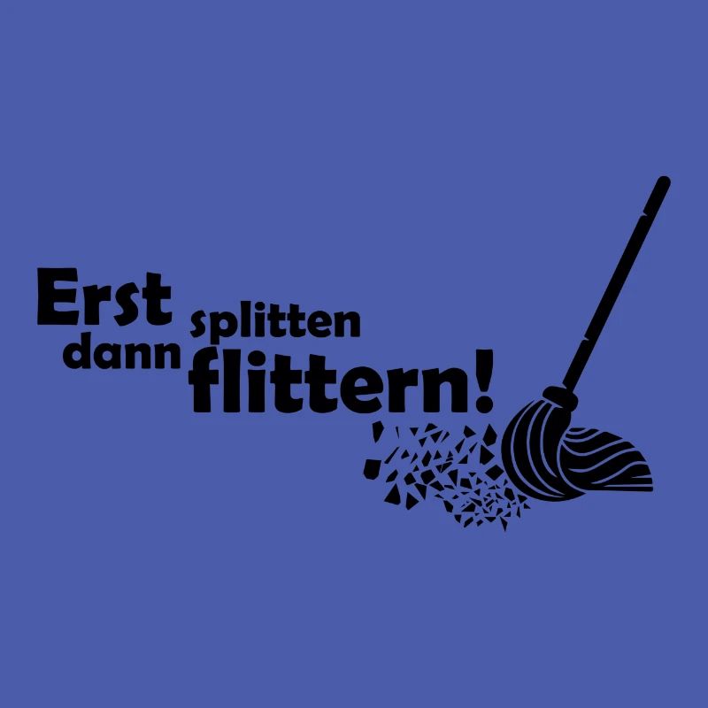 Erst splittern dann flittern Polterabend Geschenk