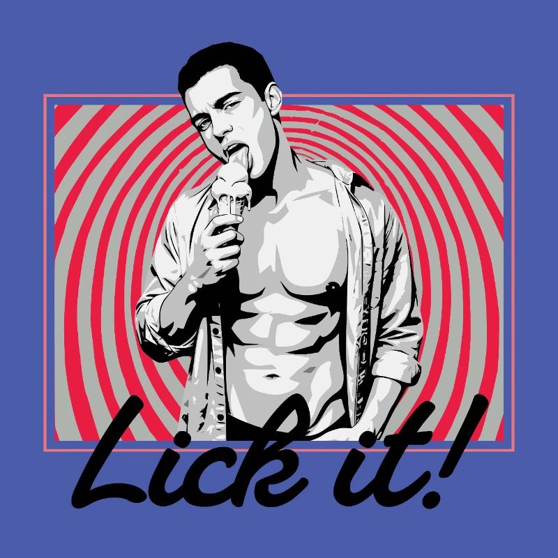 Retro Pop Art: Eiscreme Pose