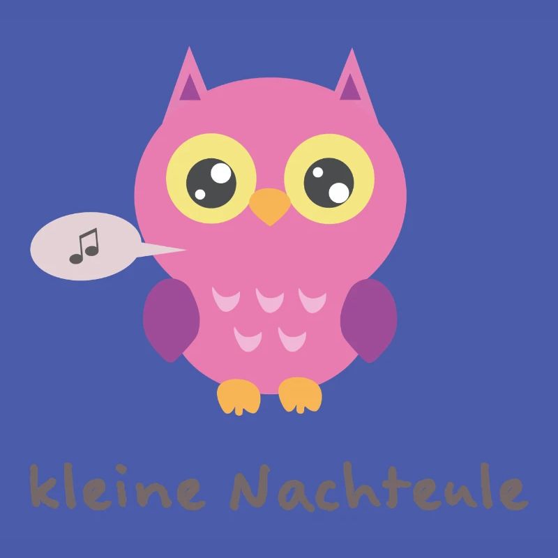 Kuschelige Eule mit Singender Note