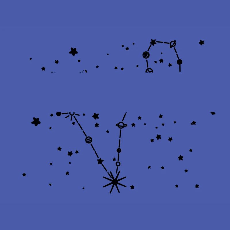 Fisch / Pisces Sternzeichen, Nachthimmel, Planeten