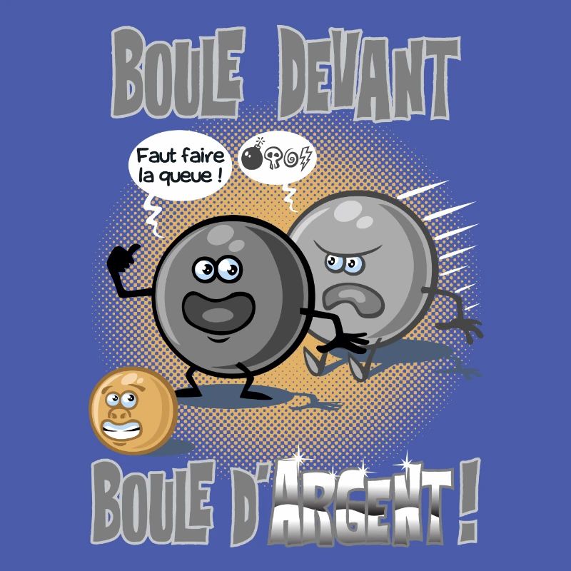 Boule devant boule d'argent
