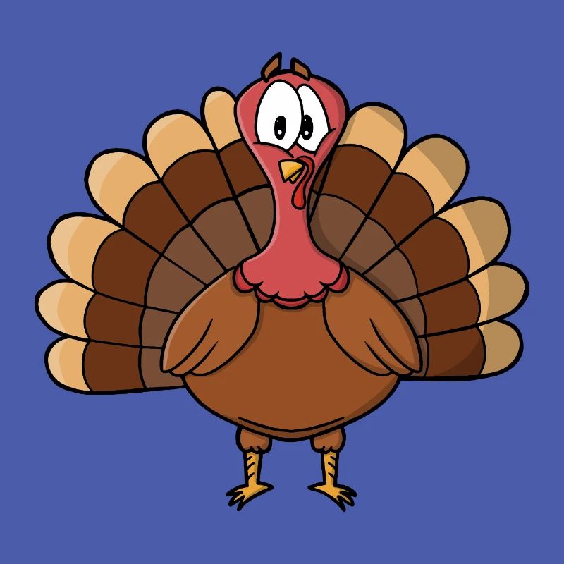 Dinde à queue large